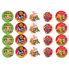 78303TZ Set 20 mini discuri decupate caketoppers Mickey Halloween d5cm